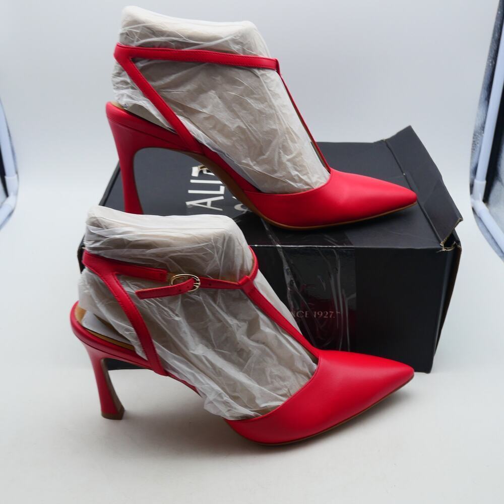 NEW Naturalizer Women's 11 Narrow Astrid Pumps Heels Shoes Crantini Red Leather - Picture 4 of 10